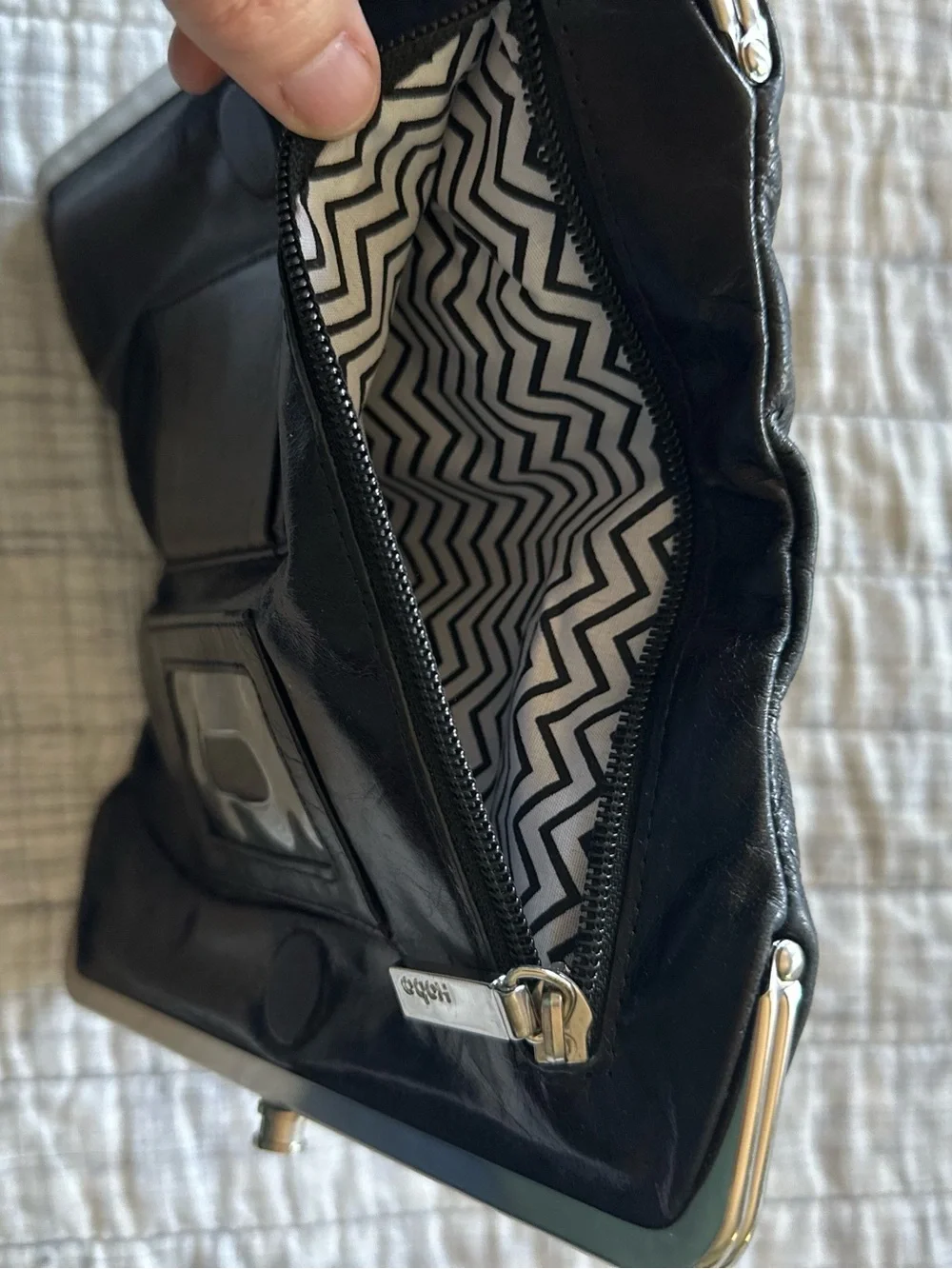 HOBO Lauren Black Wallet Clutch